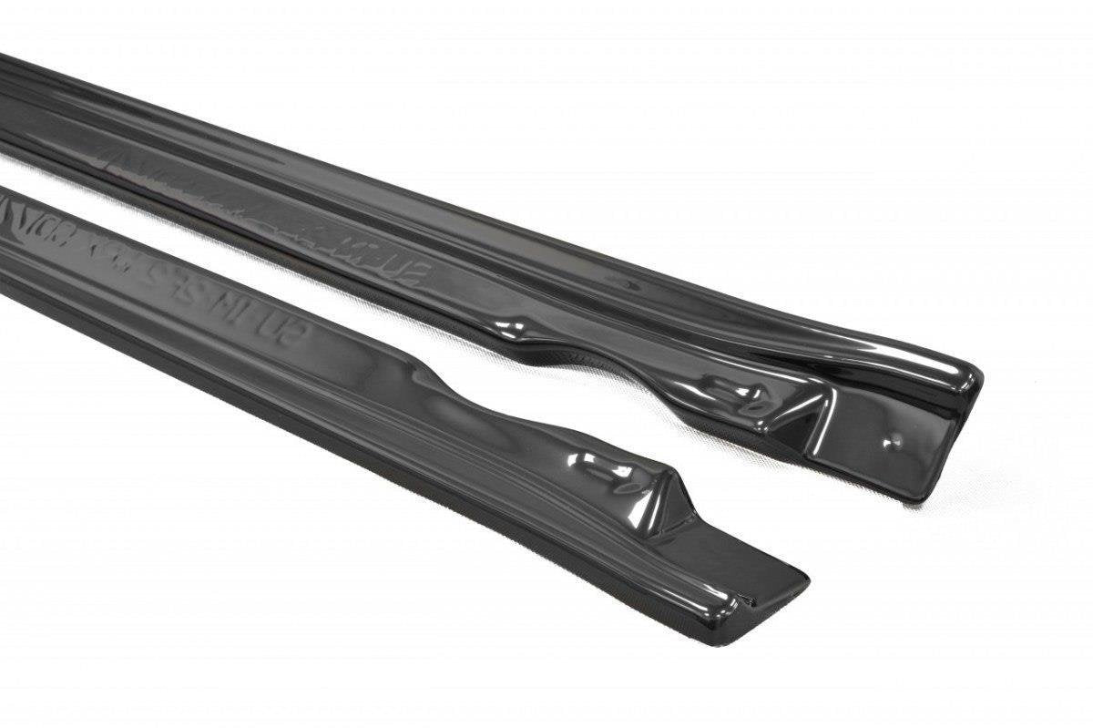 Maxton Design Street+ Seitenschweller Leisten passend für Subaru Impreza II WRX schwarz Hochglanz