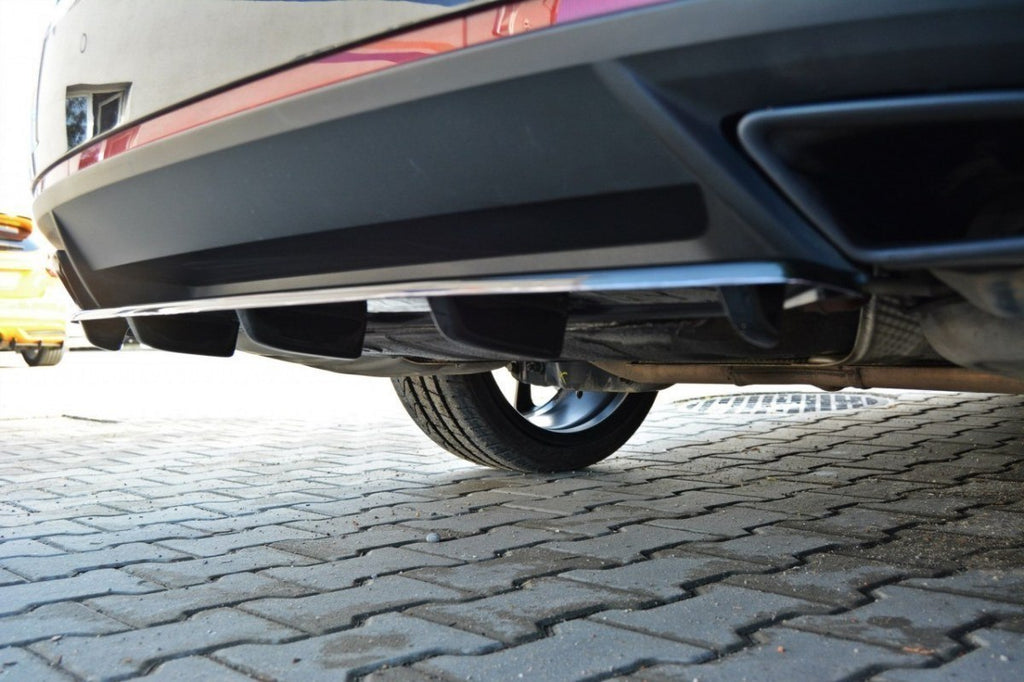 Maxton Design Mittlerer Diffusor Heck Ansatz passend für DTM LOOK passend für Skoda Octavia III RS schwarz Hochglanz schwarz Hochglanz