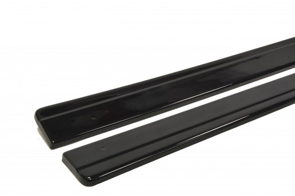 Maxton Design Street+ Seitenschweller Leisten passend für Mitsubishi Lancer Evo X schwarz Hochglanz