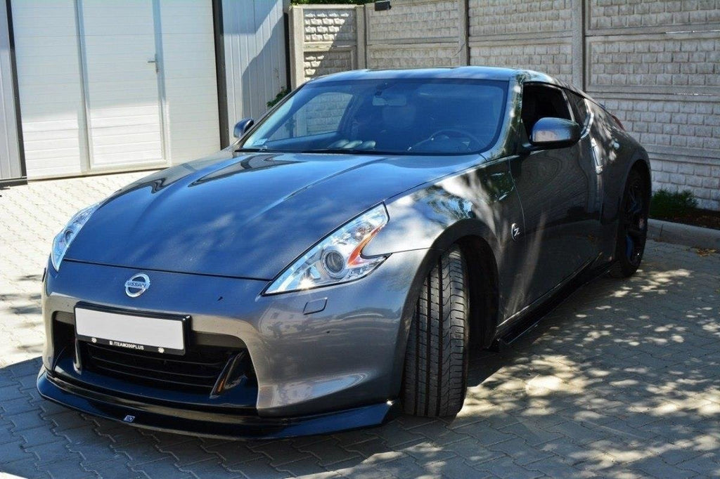Maxton Design Street+ Spoilerlippe Front Ansatz passend für Nissan 370Z schwarz Hochglanz
