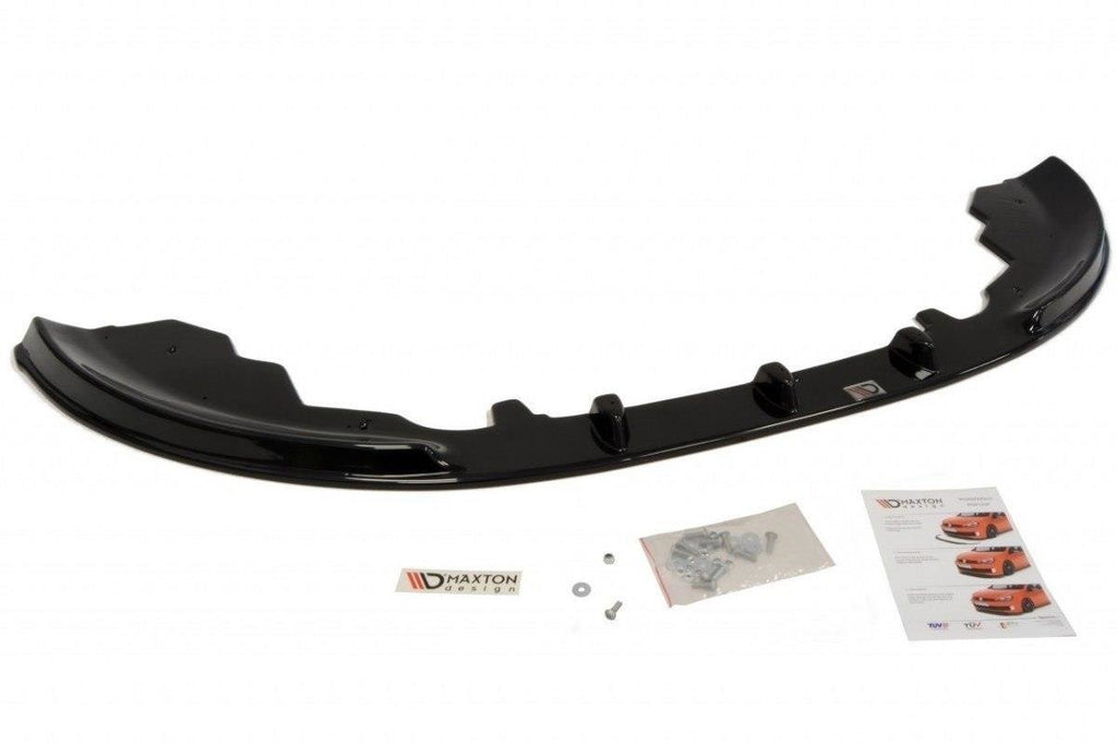 Maxton Design Street+ Spoilerlippe Front Ansatz passend für Ford Fiesta Mk7 schwarz Hochglanz