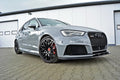 Maxton Design Street+ Spoilerlippe Front Ansatz V.2 passend für Audi RS3 8V Sportback schwarz Hochglanz