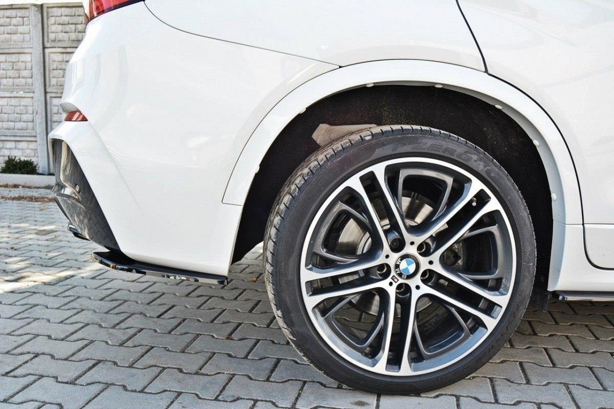 Maxton Design Heck Ansatz Flaps Diffusor für BMW X4 M Paket Carbon Look