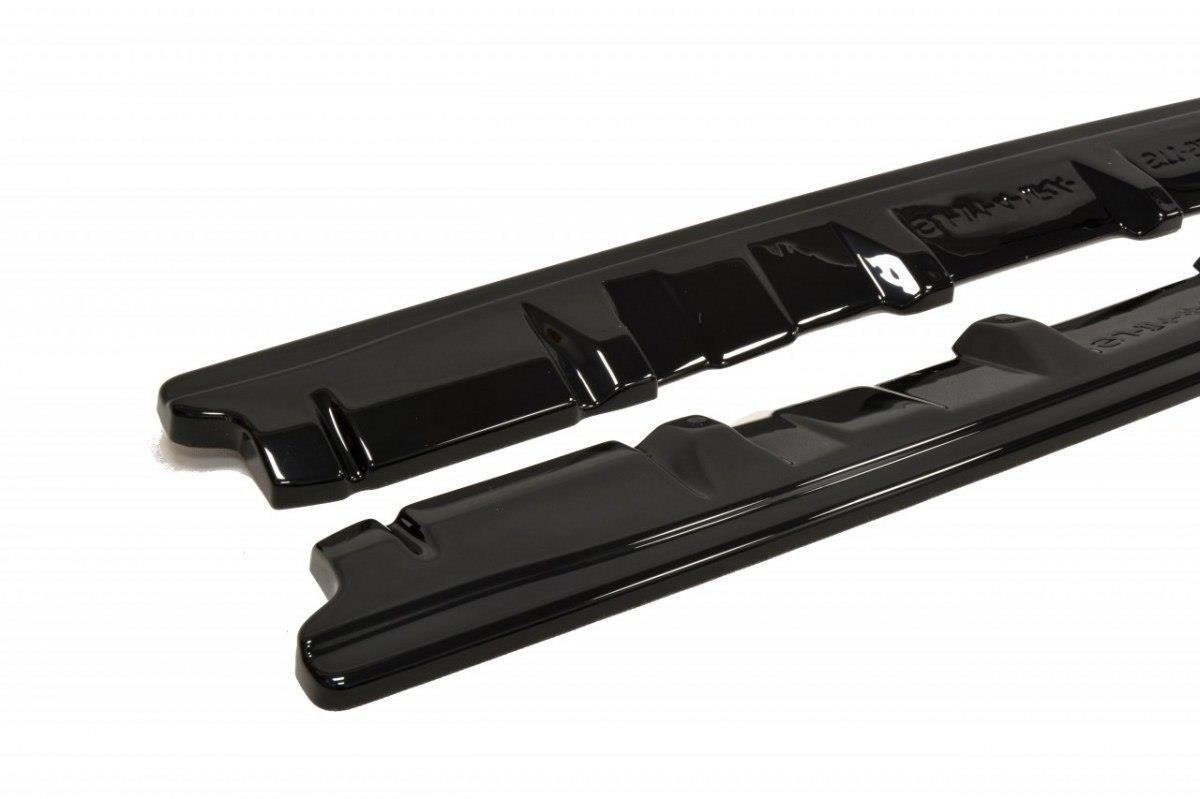 Maxton Design Street+ Seitenschweller Leisten passend für V.1 passend für Subaru Impreza WRX STI MK4 schwarz Hochglanz