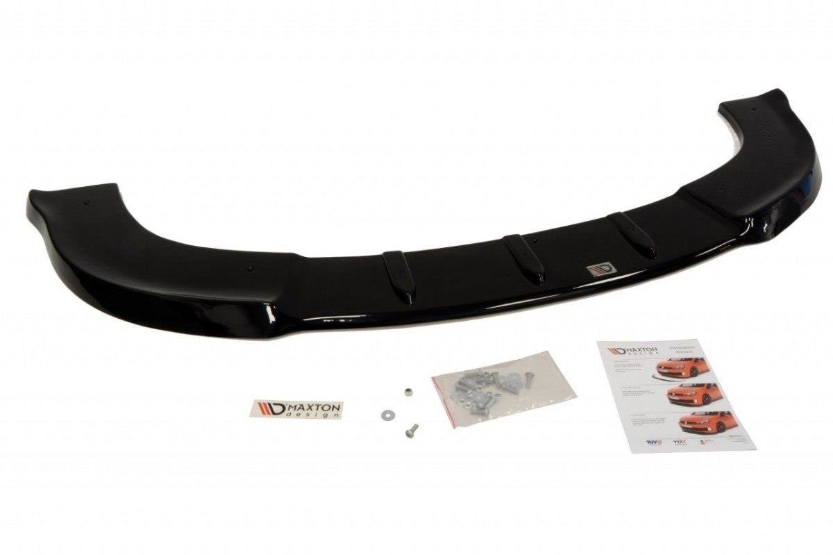 Maxton Design Street+ Spoilerlippe Front Ansatz passend für Audi TT 8N schwarz Hochglanz