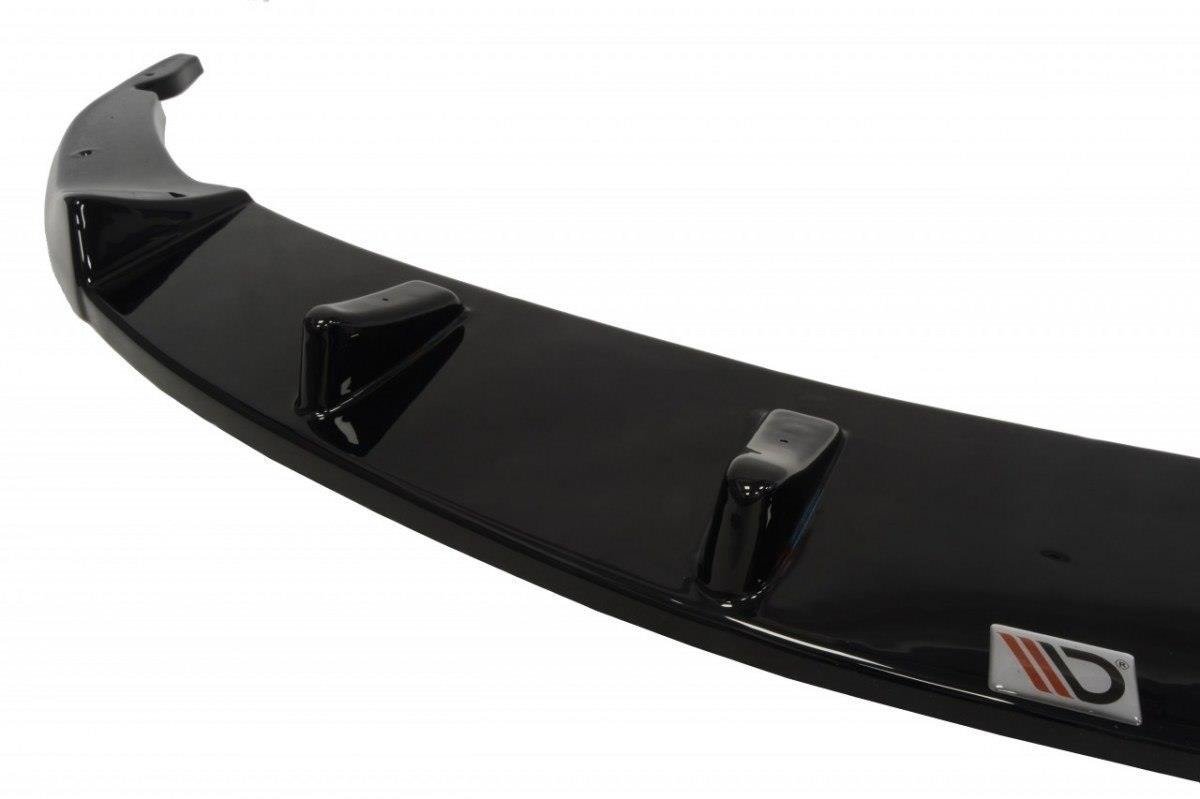 Maxton Design Street+ Spoilerlippe Front Ansatz passend für OPEL CORSA D NÜRBURG (FÜR OPC / VXR STOßSTANGE) schwarz Hochglanz