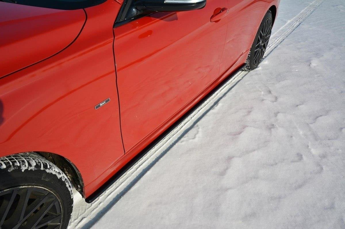 Maxton Design Street+ Seitenschweller Leisten passend für BMW 3er F30 schwarz Hochglanz