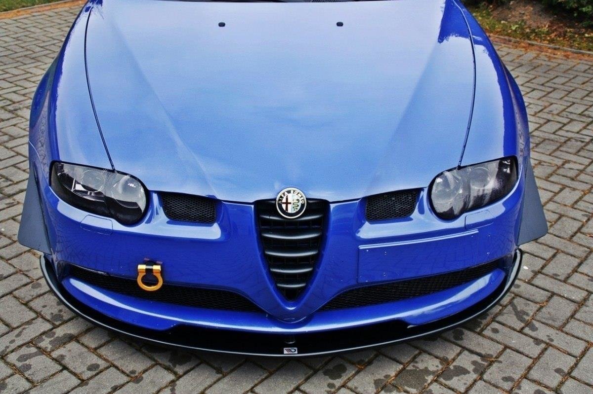 Maxton Design Street+ Spoilerlippe Front Ansatz passend für ALFA ROMEO 147 GTA schwarz Hochglanz