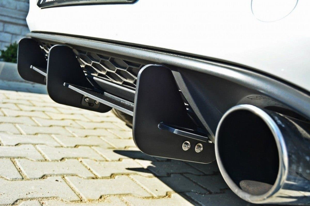 Maxton Design VW GOLF 7 GTI Diffusor Heck Ansatz passend für Heckschürze passend für & Heck Ansatz Flaps Diffusor passend für