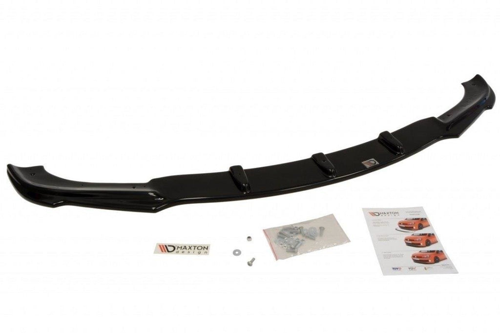 Maxton Design Street+ Spoilerlippe Front Ansatz passend für BMW 3er E46 COMPACT schwarz Hochglanz