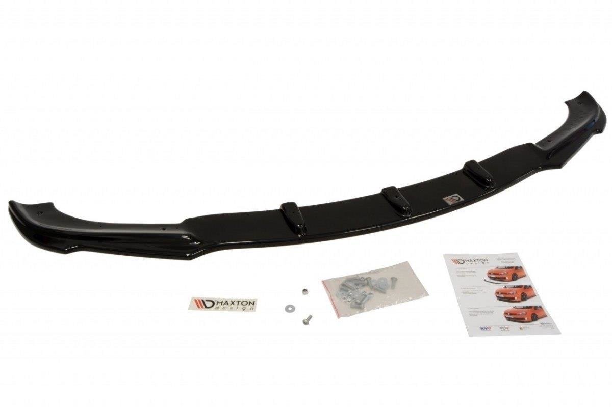 Maxton Design Street+ Spoilerlippe Front Ansatz passend für BMW 3er E46 COMPACT schwarz Hochglanz