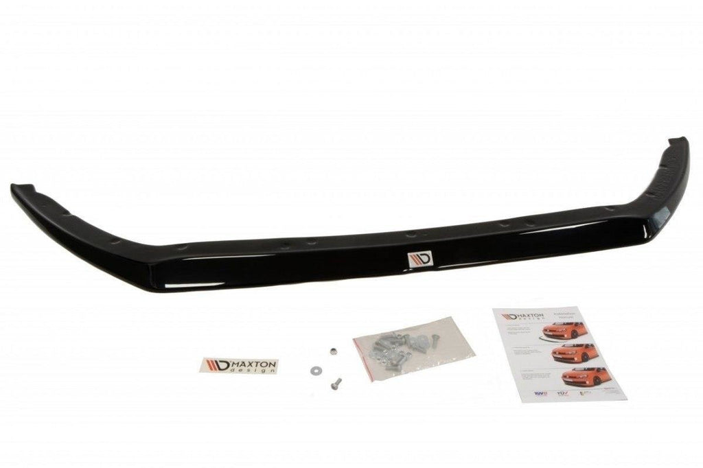 Maxton Design Street+ Spoilerlippe Front Ansatz V.2 passend für Ford Focus RS Mk3 schwarz Hochglanz