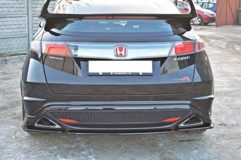 Maxton Design Heckansatz HONDA CIVIC VIII TYPE S/R schwarz Hochglanz für Honda Civic Mk8 Type-S