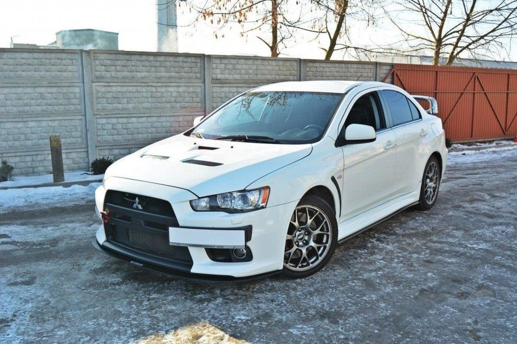 Maxton Design Racing Street+ Spoilerlippe Front Ansatz V.3 passend für Mitsubishi Lancer Evo X