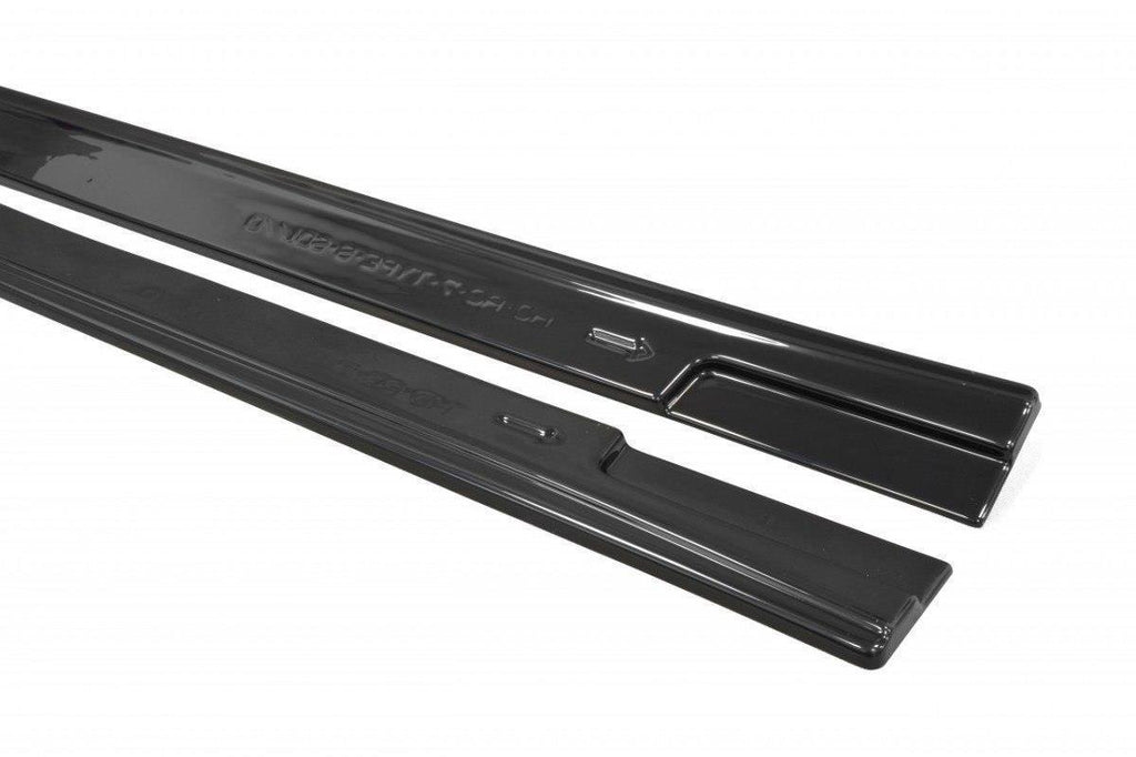 Maxton Design Street+ Seitenschweller Leisten passend für HONDA ACCORD VII TYPE-S schwarz Hochglanz