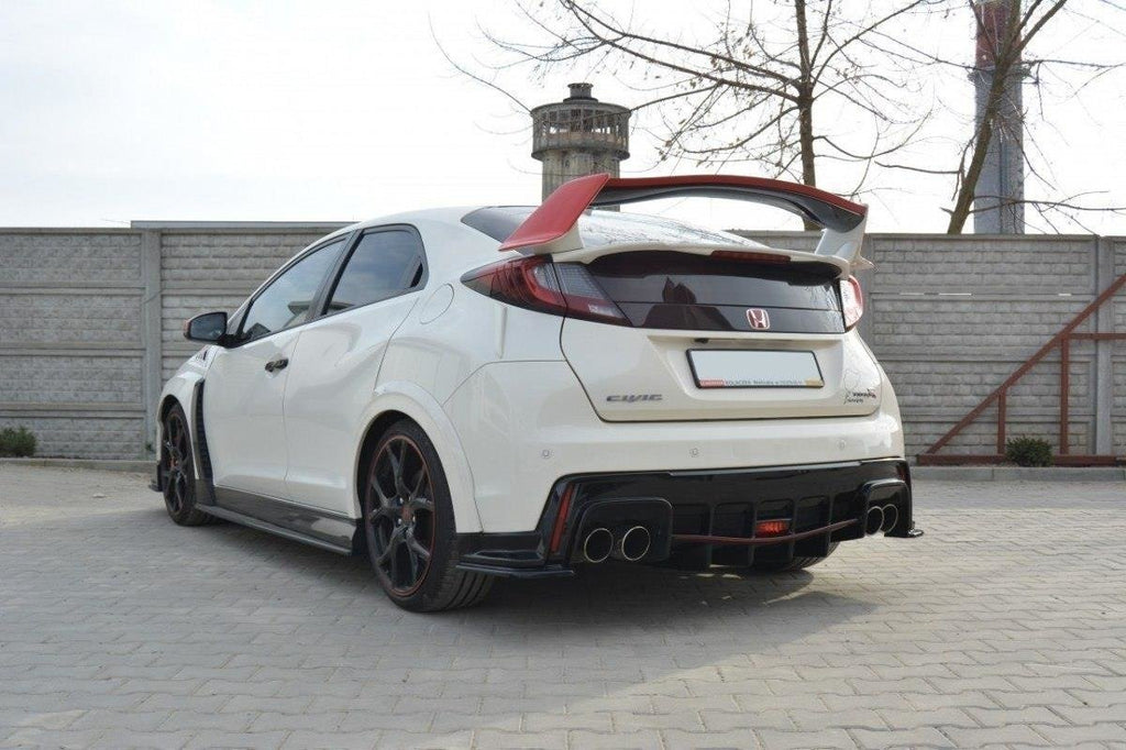 Maxton Design Diffusor Heck Ansatz passend für HONDA CIVIC IX TYPE R schwarz Hochglanz