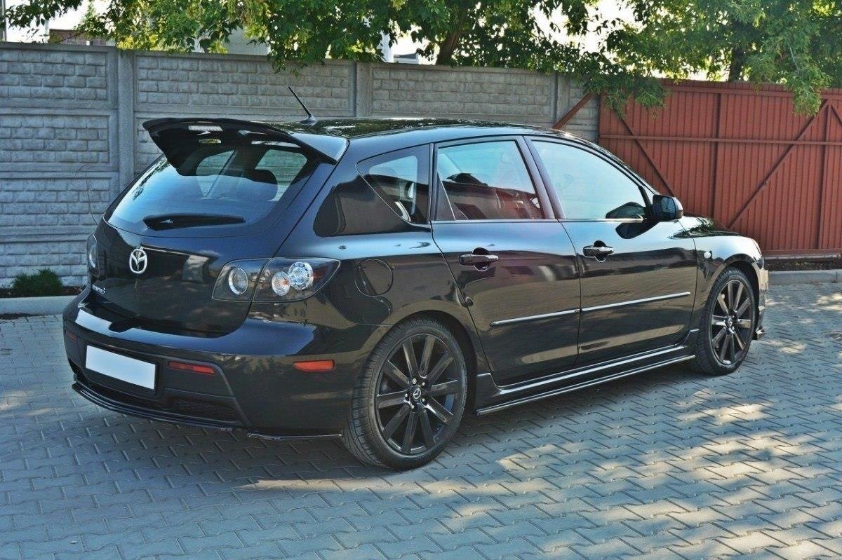 Maxton Design Heckansatz MAZDA 3 MPS MK1 PREFACE US-Spec Version schwarz Hochglanz für Mazda 3 Mk1 MPS