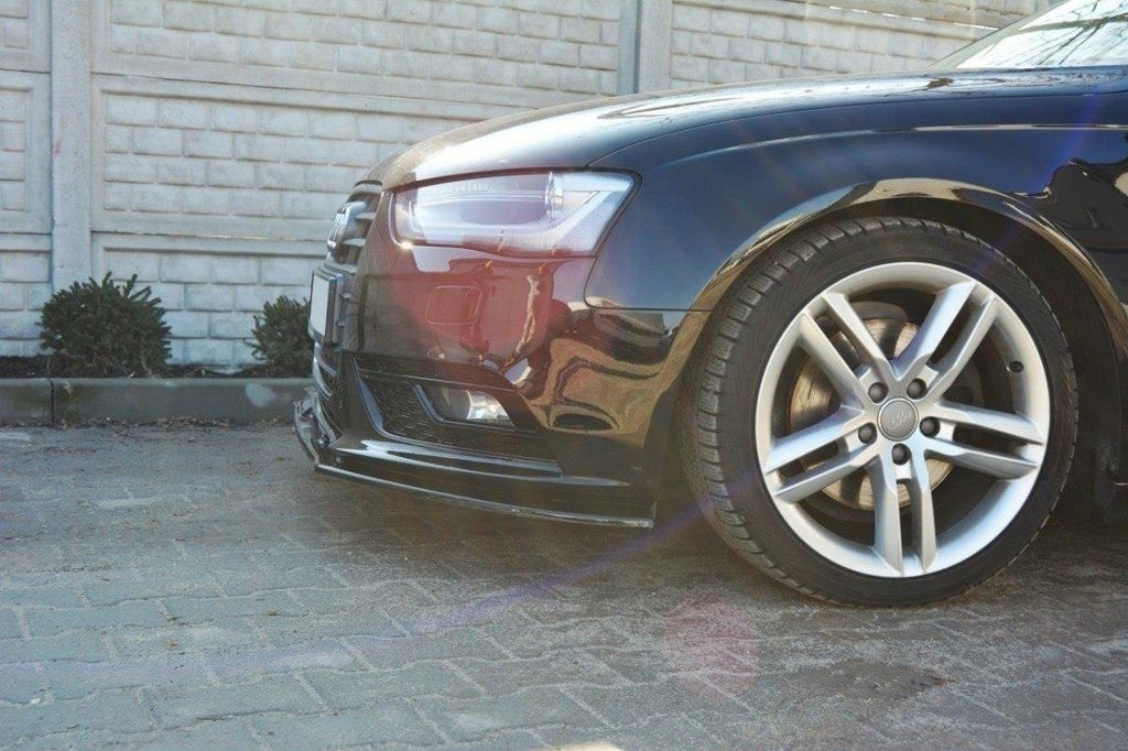 Maxton Design Front Diffuser V.1 Audi A4 B8 FL schwarz Hochglanz für Audi A4