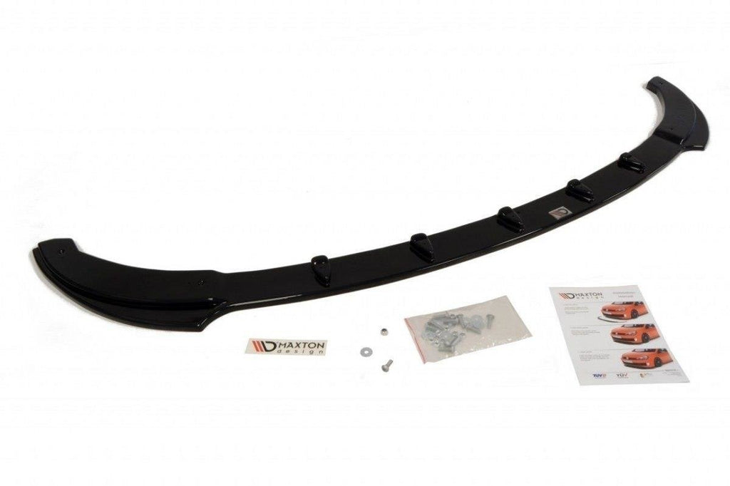Maxton Design Street+ Spoilerlippe Front Ansatz passend für BMW Z4 E85 / E86 Facelift schwarz Hochglanz
