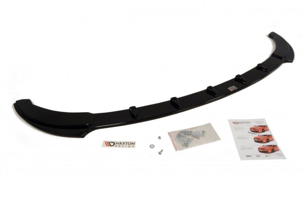 Maxton Design Street+ Spoilerlippe Front Ansatz passend für BMW Z4 E85 / E86 Facelift schwarz Hochglanz