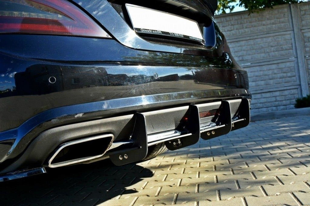 Maxton Design Diffusor Heck Ansatz passend für Heckschürze passend für MERCEDES CLS C218 AMG LINE