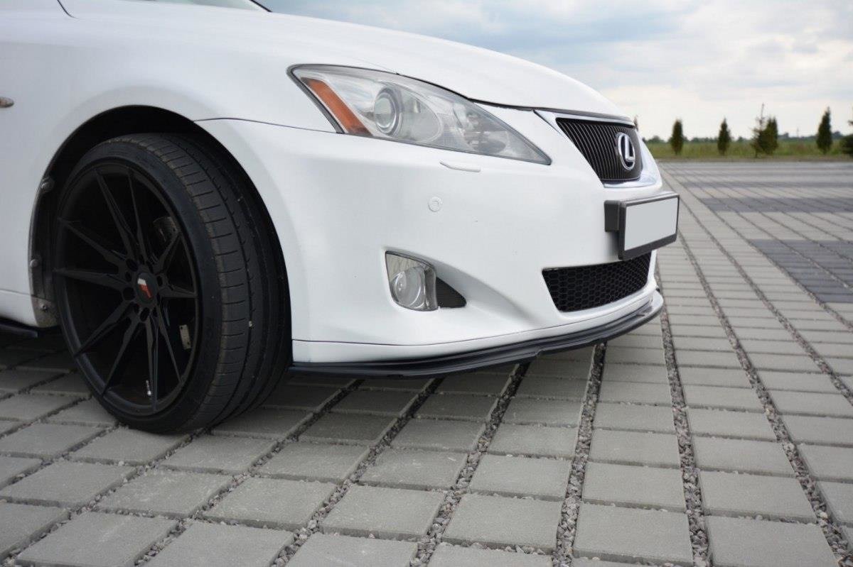 Maxton Design Street+ Spoilerlippe Front Ansatz V.1 passend für Lexus IS Mk2 schwarz Hochglanz
