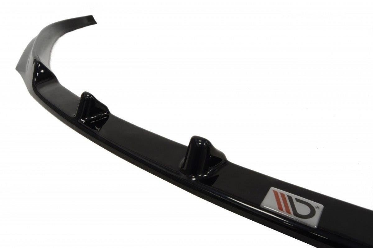 Maxton Design Street+ Spoilerlippe Front Ansatz passend für Skoda Fabia Mk2 schwarz Hochglanz