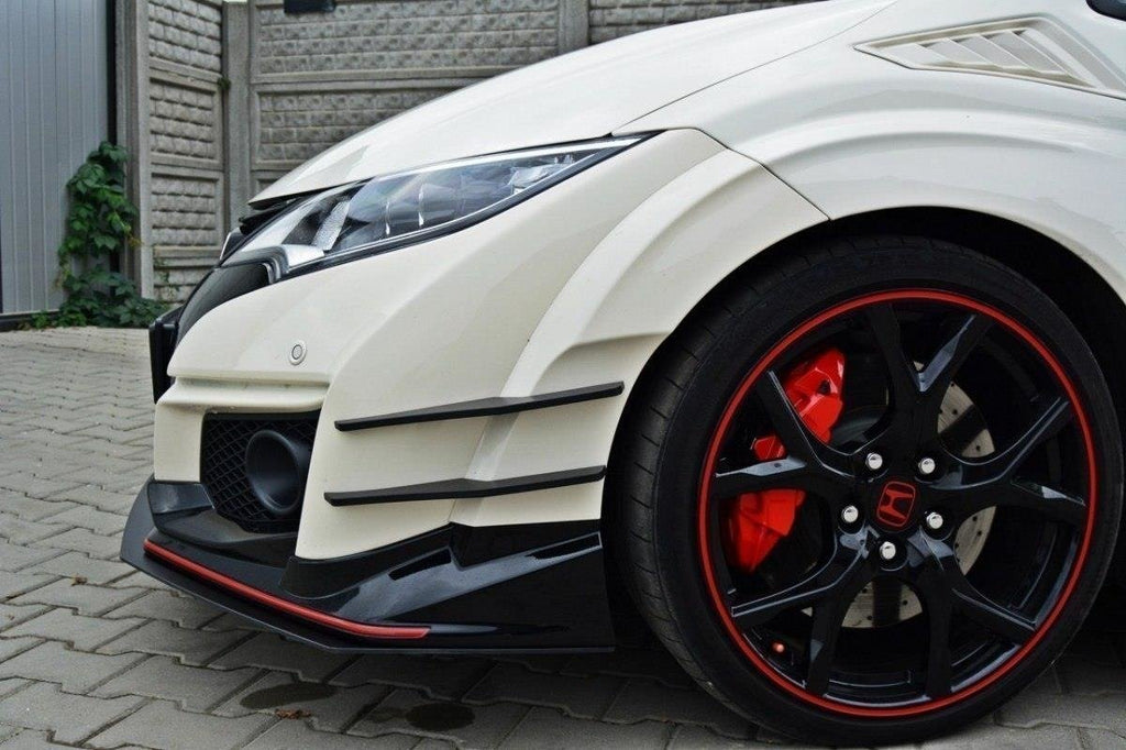 Maxton Design Racing Street+ Spoilerlippe Front Ansatz passend für v.1 HONDA CIVIC IX TYPE R