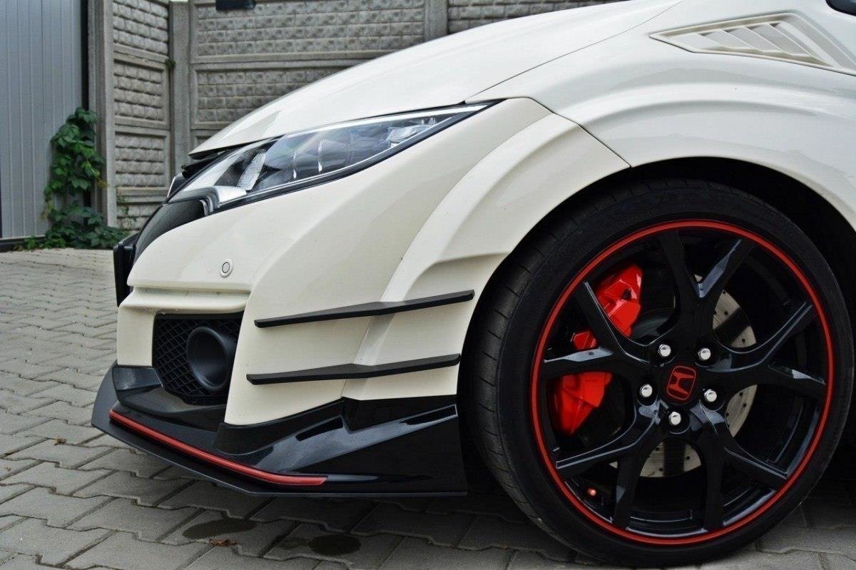 Maxton Design Racing Street+ Spoilerlippe Front Ansatz passend für v.1 HONDA CIVIC IX TYPE R