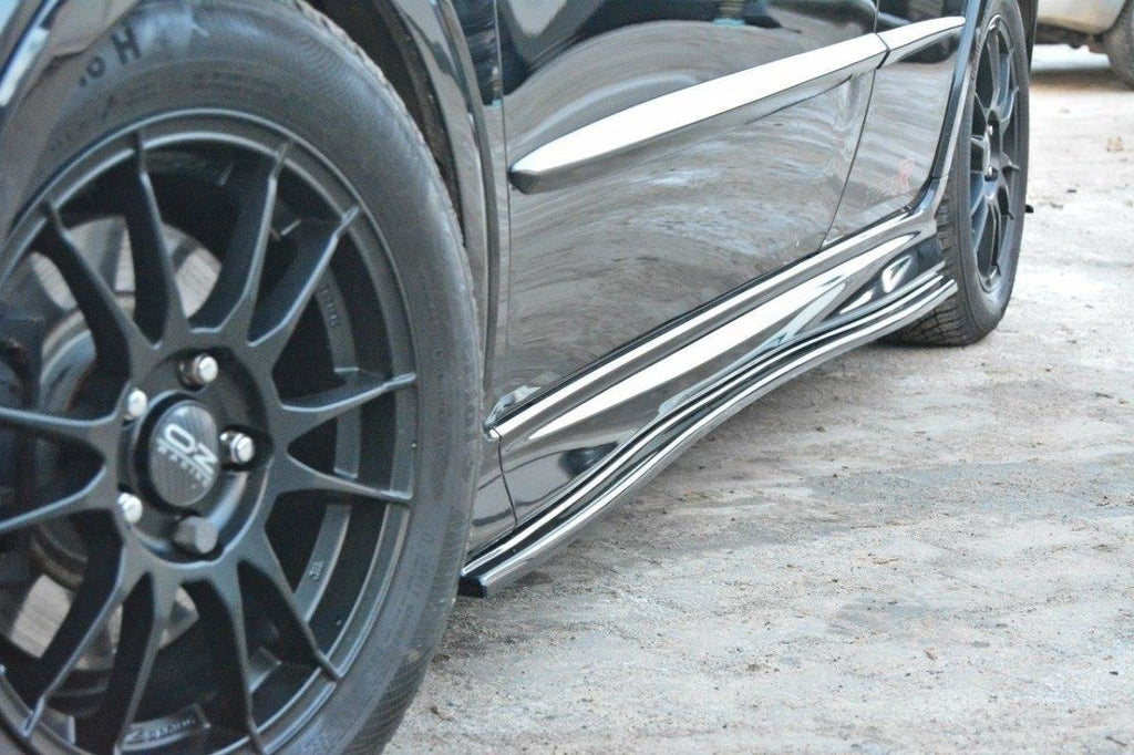 Maxton Design Street+ Seitenschweller Leisten passend für Honda Civic Type-S/R Mk8 schwarz Hochglanz