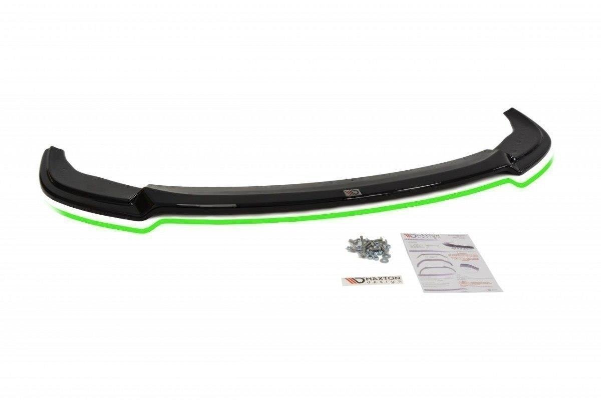 Maxton Design Street+ Spoilerlippe Front Ansatz passend für BMW 5er E60/61 M Paket schwarz Hochglanz