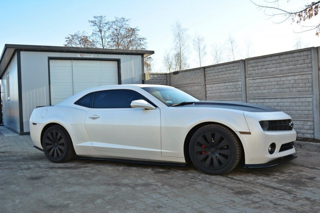 Maxton Design Street+ Seitenschweller Leisten passend für Chevrolet Camaro SS / Standard Mk5 schwarz Hochglanz