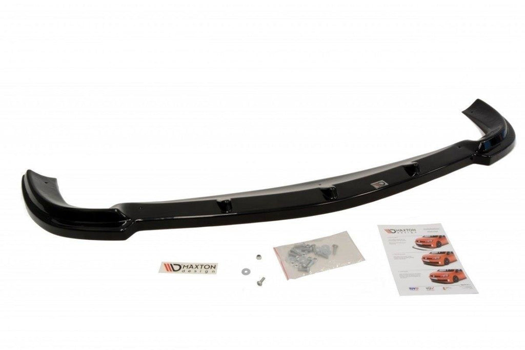 Maxton Design Street+ Spoilerlippe Front Ansatz passend für MERCEDES CLK W208 (FÜR W208 AMG) schwarz Hochglanz