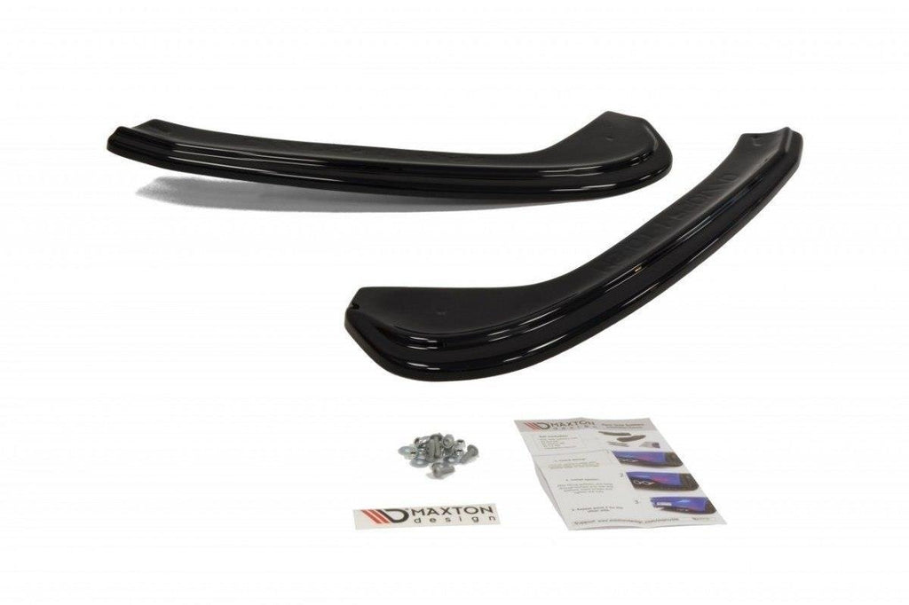 Maxton Design Heck Ansatz Flaps Diffusor passend für Maserati Granturismo Mk1 schwarz Hochglanz