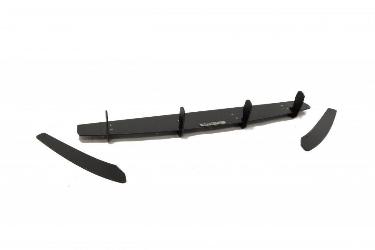 Maxton Design Heckschürze passend für & Heck Ansatz Flaps Diffusor passend für Audi A6 S-Line Limousine / Avant C7 (auspuffendrohr 2x1)