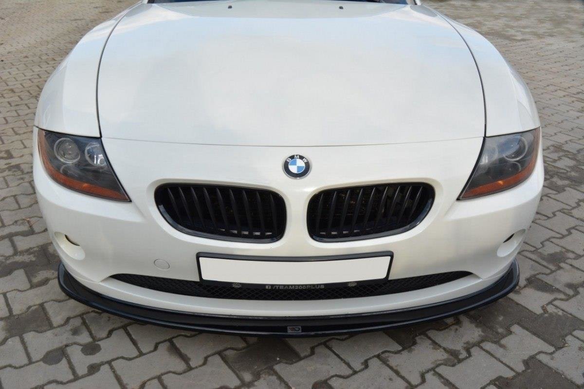 Maxton Design Street+ Spoilerlippe Front Ansatz passend für v.2 BMW Z4 E85 vor Facelift schwarz Hochglanz
