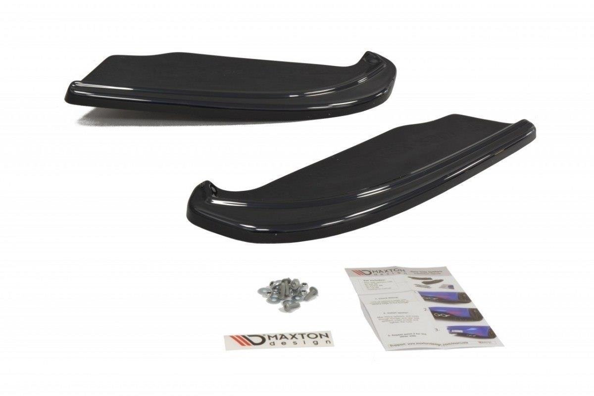 Maxton Design Heck Ansatz Flaps Diffusor passend für Subaru Impreza II WRX schwarz Hochglanz