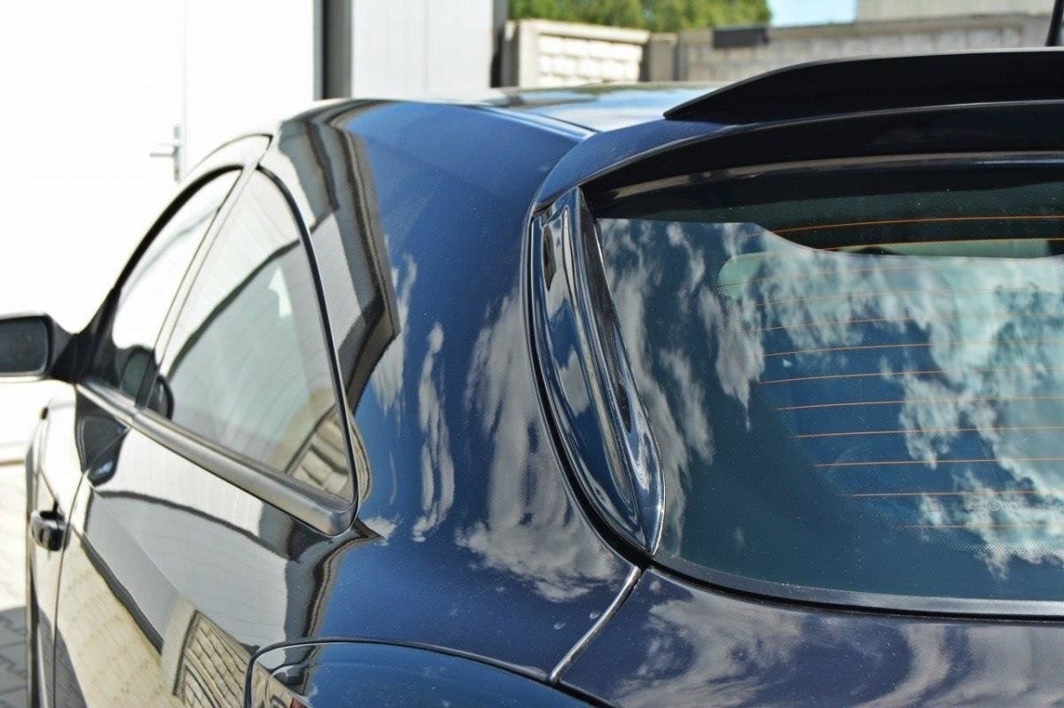 Maxton Design HECK SEITE Spoiler CAP für OPEL ASTRA H (FOR OPC / VXR) schwarz matt