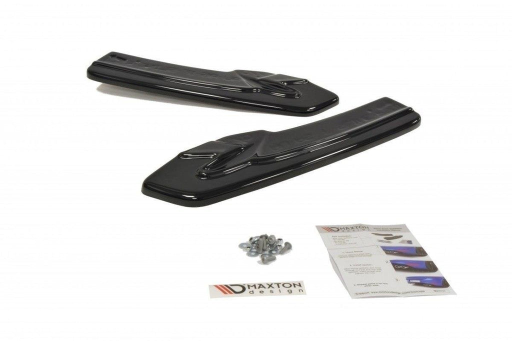 Maxton Design Heck Ansatz Flaps Diffusor passend für Audi A5 S-Line 8T Facelift Facelift schwarz Hochglanz