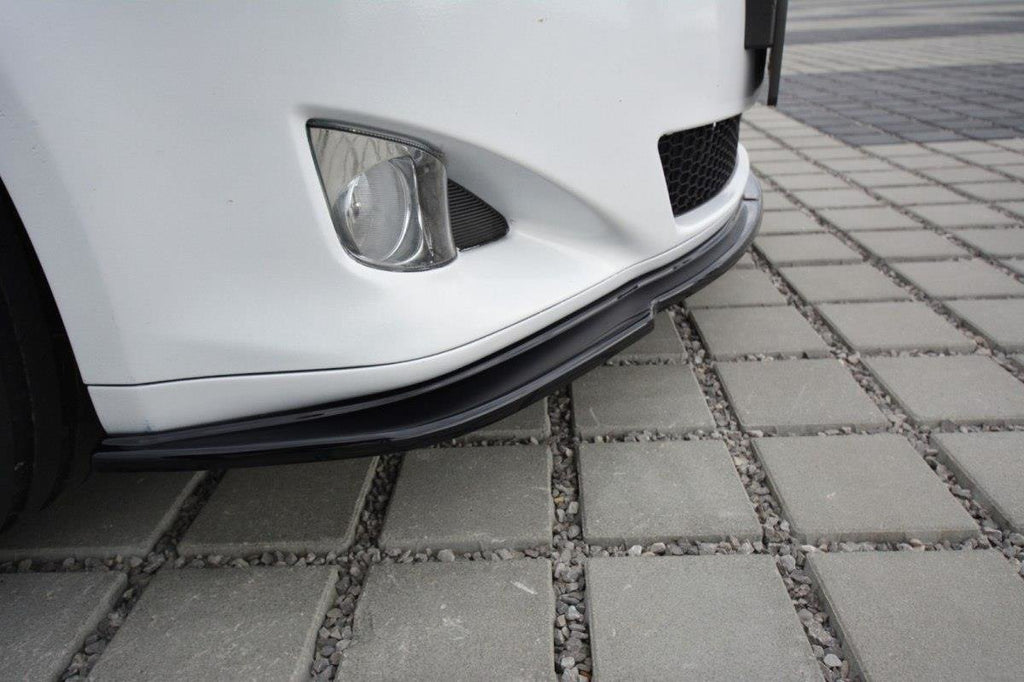 Maxton Design Street+ Spoilerlippe Front Ansatz V.1 passend für Lexus IS Mk2 schwarz Hochglanz