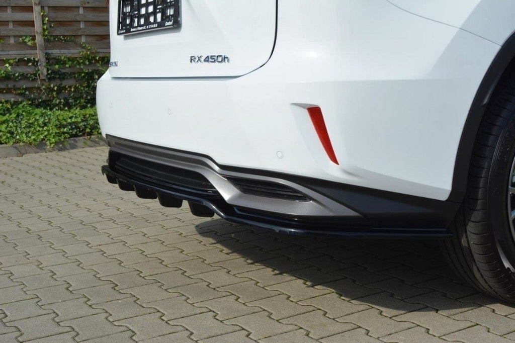 Maxton Design Heckansatz Lexus RX Mk4 H DTM LOOK schwarz Hochglanz für Lexus RX Mk4