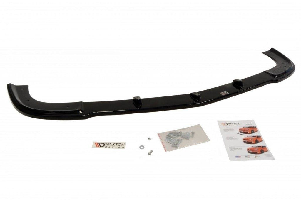 Maxton Design Street+ Spoilerlippe Front Ansatz passend für MERCEDES CLS C219 - W204 AMG LOOK schwarz Hochglanz