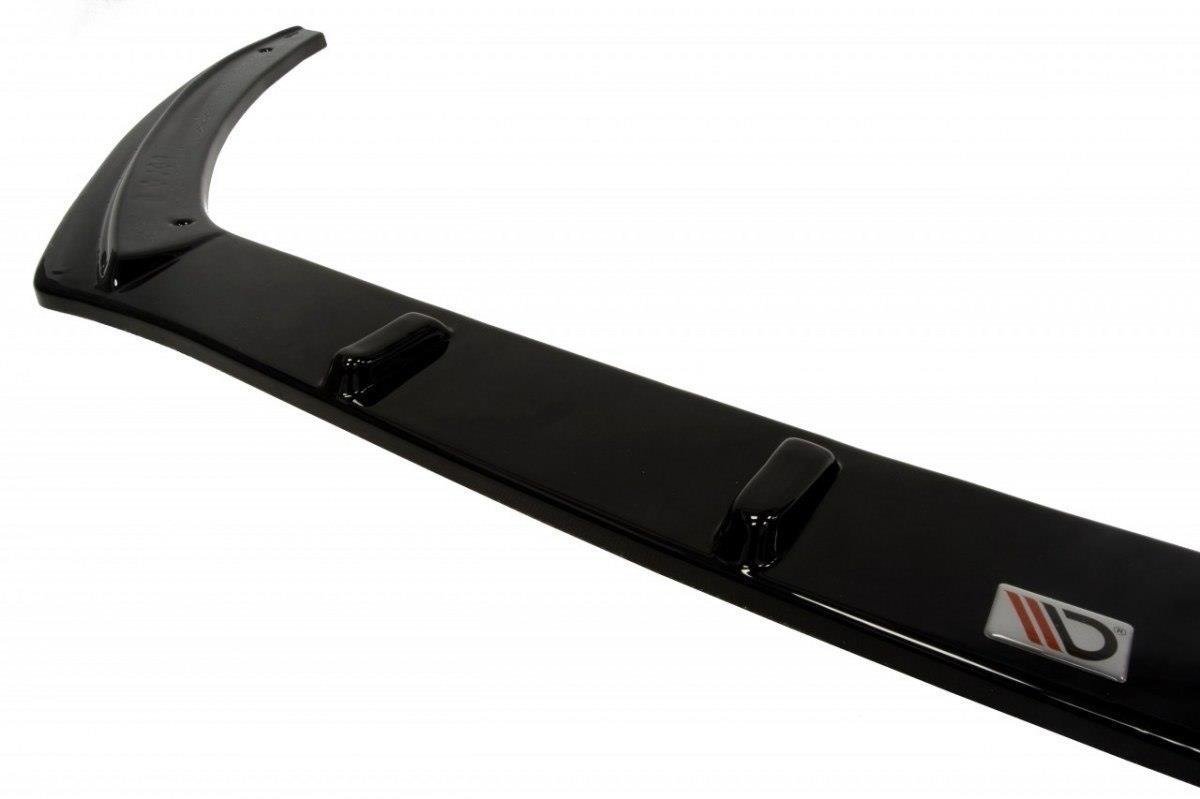 Maxton Design Street+ Spoilerlippe Front Ansatz passend für VW Polo Mk5 schwarz Hochglanz