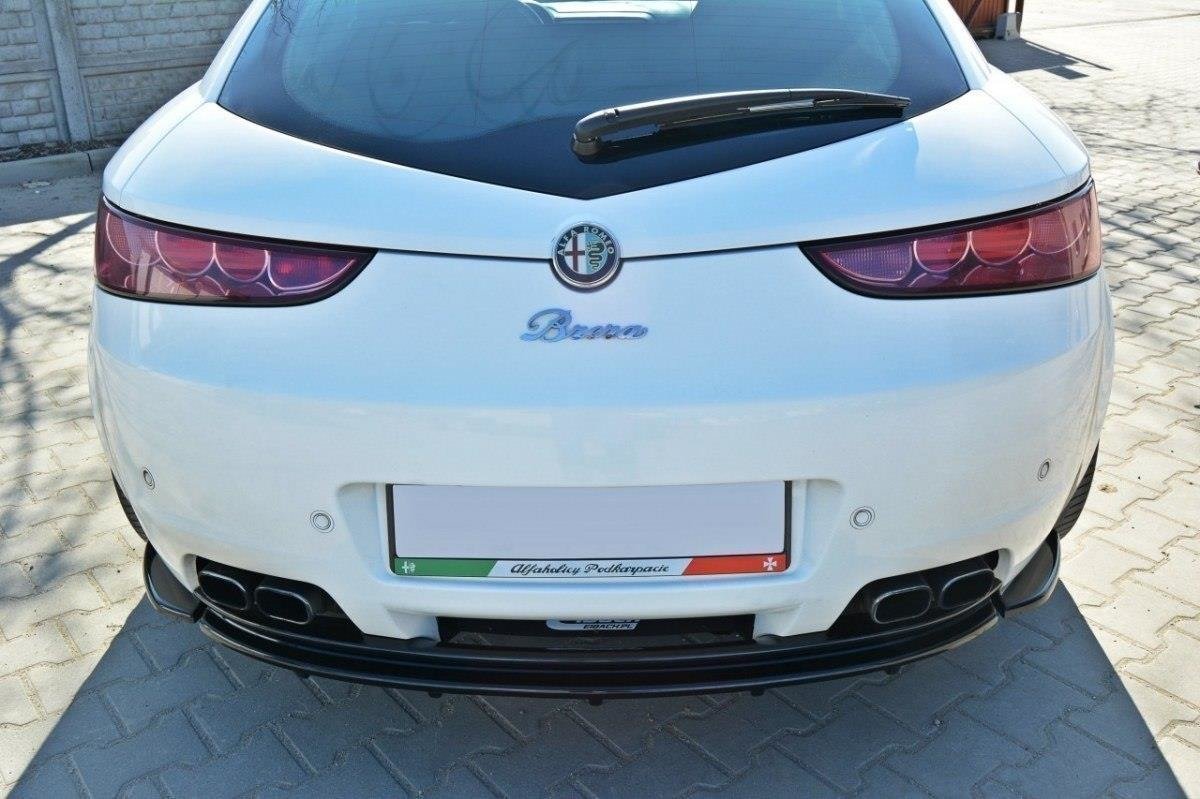 Maxton Design Heck Ansatz Flaps Diffusor passend für Alfa Romeo Brera schwarz Hochglanz