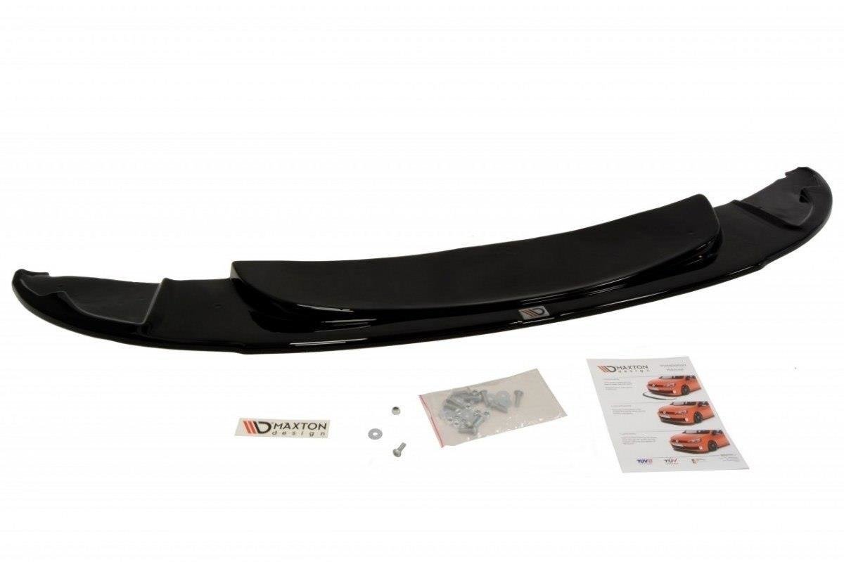 Maxton Design Street+ Spoilerlippe Front Ansatz passend für BMW 1er E87 M-Design schwarz Hochglanz