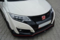 Maxton Design Street+ Spoilerlippe Front Ansatz passend für v.1 HONDA CIVIC IX TYPE R schwarz Hochglanz