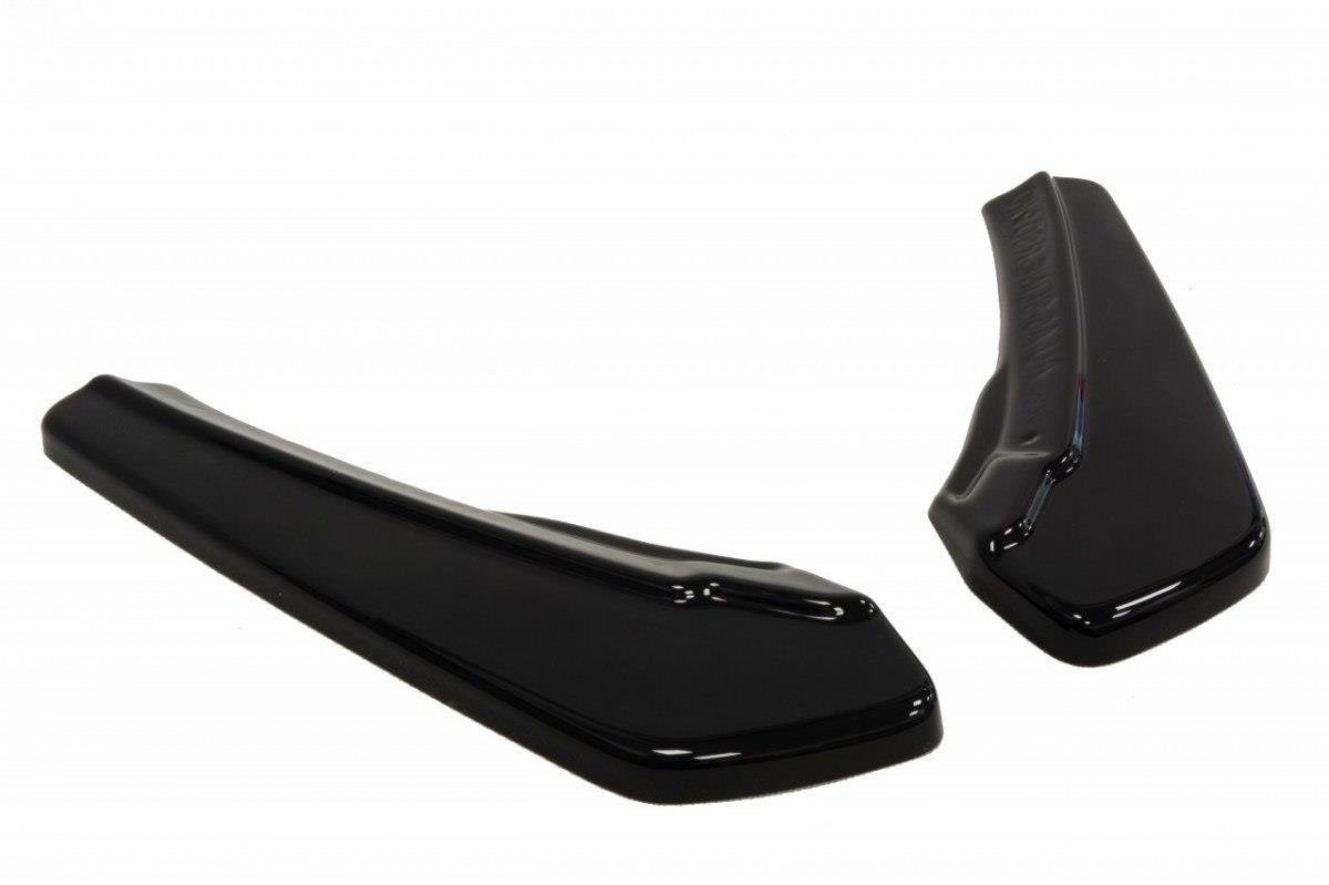 Maxton Design Heck Ansatz Flaps Diffusor passend für Audi A5 Coupe / Sportback S-Line 8T schwarz Hochglanz
