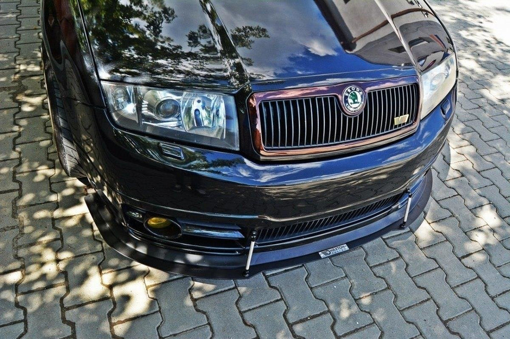 Maxton Design Sport Street+ Spoilerlippe Front Ansatz passend für Skoda Fabia RS Mk1