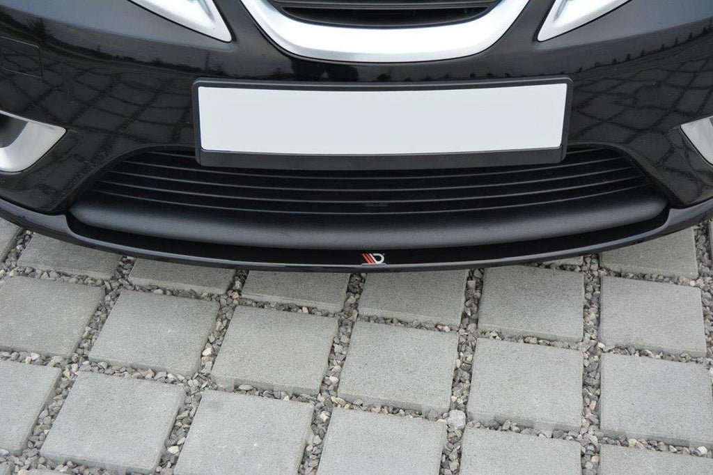 Maxton Design Street+ Spoilerlippe Front Ansatz passend für Saab 9-3 Aero Mk2 Facelift schwarz Hochglanz
