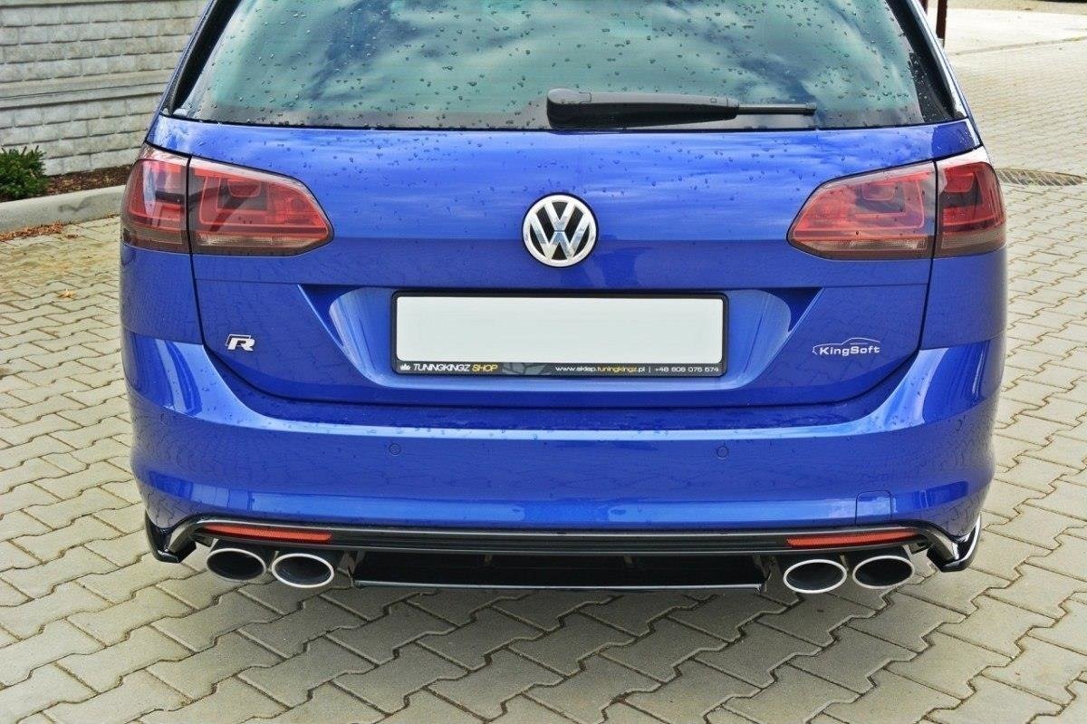 Maxton Design Heckansatz VW GOLF 7 R VARIANT schwarz Hochglanz für Volkswagen Golf Mk7